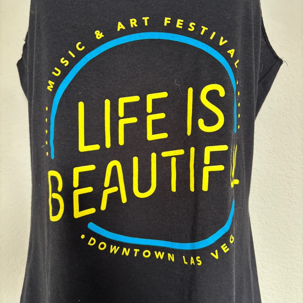 Life Is Beautiful Tank Top Downtown Las Vegas Music Festival Women's Size M NWT - Picture 3 of 4